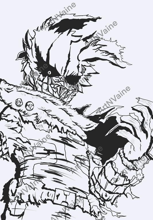 Dark Deku (Lineart)